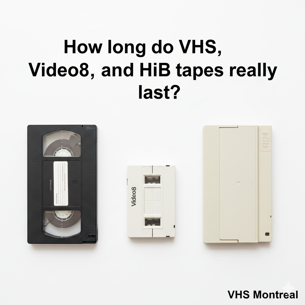 How long do VHS & Hi8™ tapes last? | VHS Montreal